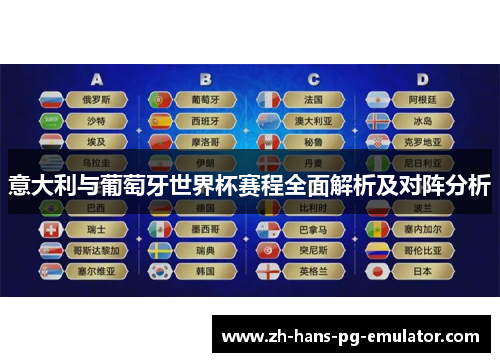 意大利与葡萄牙世界杯赛程全面解析及对阵分析