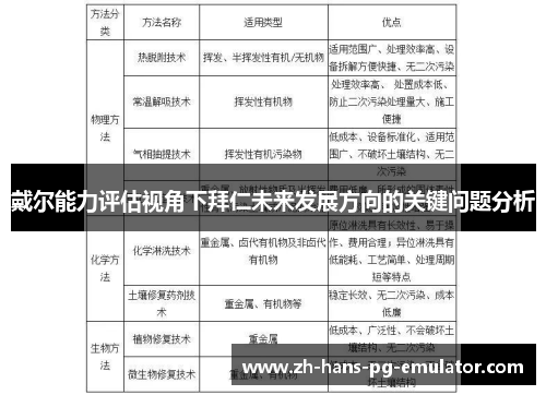 戴尔能力评估视角下拜仁未来发展方向的关键问题分析